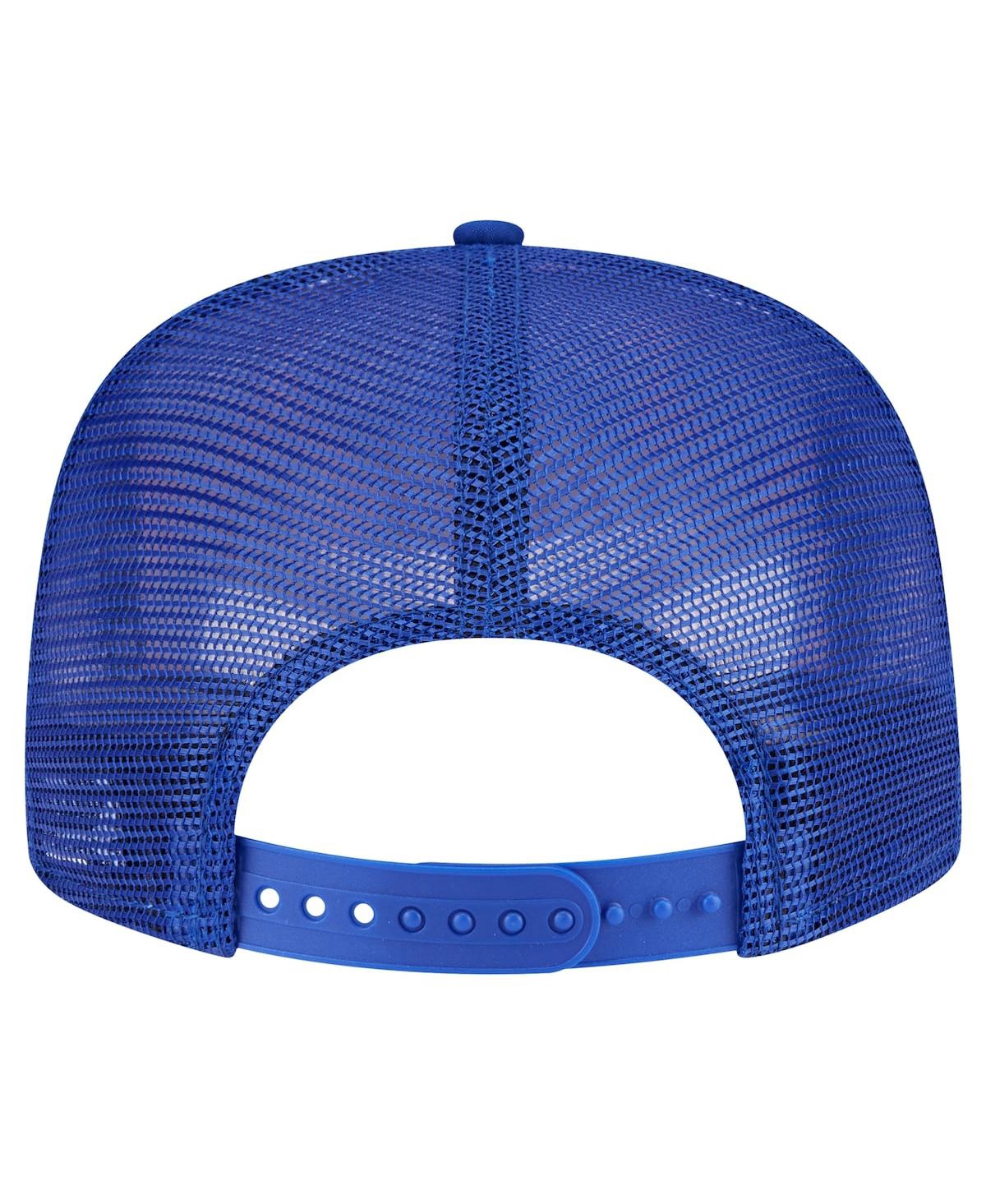 New Era Men's Royal Philadelphia 76ers Seeing Diamonds A-frame Trucker 9fifty Snapback Hat In Royal