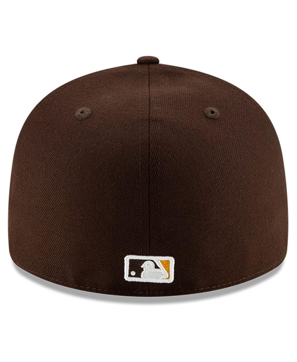 New Era Men'sSan Diego Padres National Baseball Hall of Fame Low Profile 59FIFTY Fitted Hat - Brown