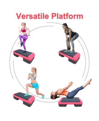 Streamdale Adjustable Workout Stepper with 4 Risers