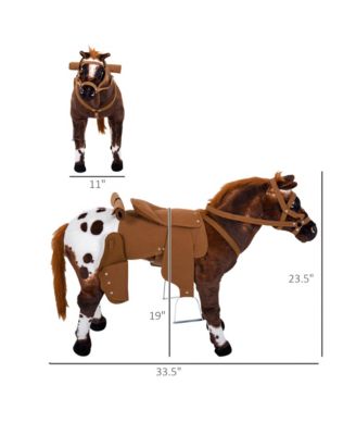 Plush Sound Riding Horse for Toddlers with Neighing and Galloping