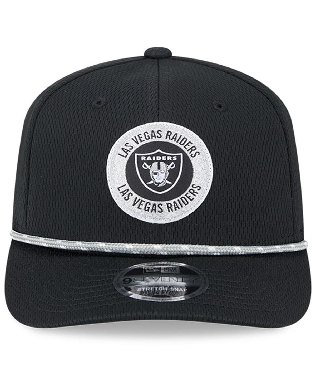 New Era Men'sLas Vegas Raiders 2024 Sideline 9SEVENTY Stretch-Snap Hat - Black