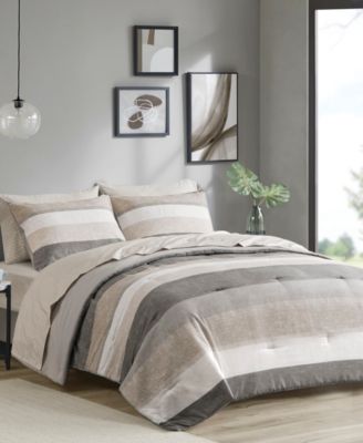Jaxon Wide Stripe 5-Pc. Comforter Set, Twin