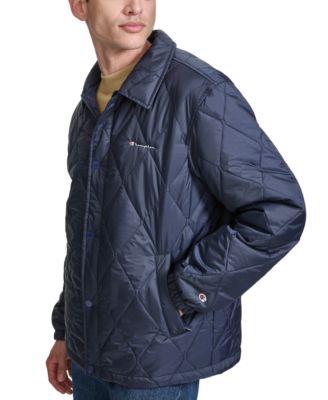 Men's Diamond Quilted Coaches Jacket