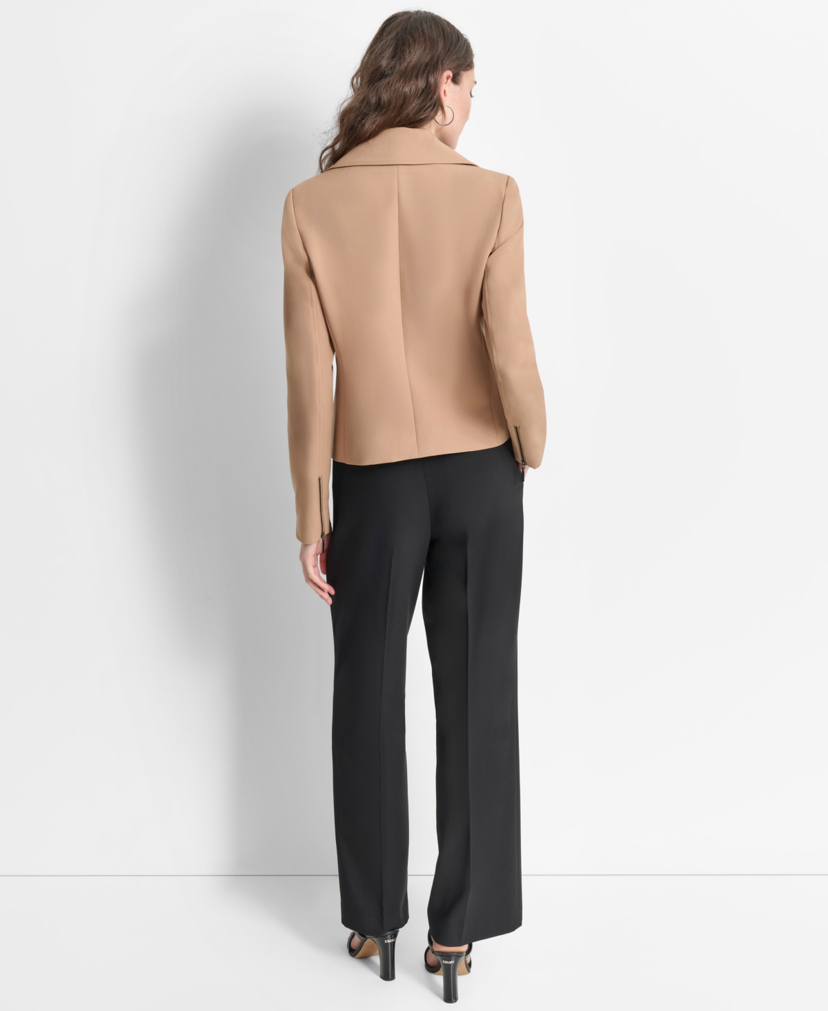 Dkny Petite Studded Asymmetric Moto Jacket