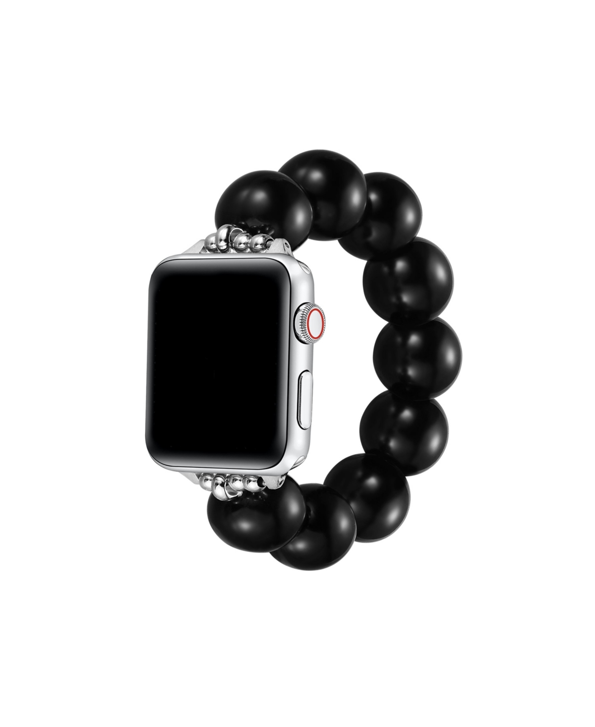 Violet Faux Pearl Band for Apple Watch 40,41,42mm - Black