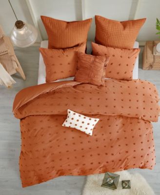 Brooklyn Jacquard Cotton 7-Pc. Duvet Cover Set, Full/Queen