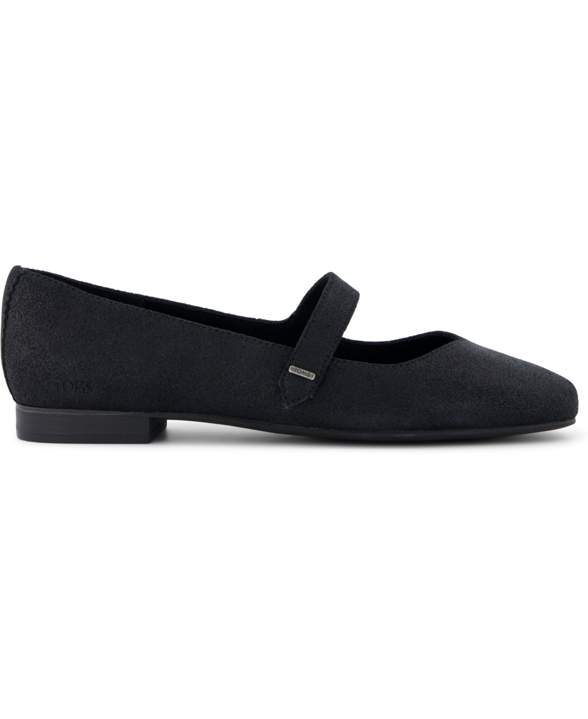 Toms Women's Bianca Metallic Mary Jane Flats In Black Metallic