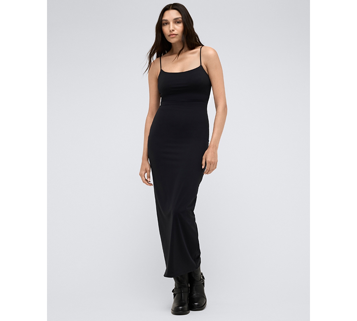 KENNETH COLE WOMEN'S ATHLETIC STRETCH SLIP MAXI DRESS 