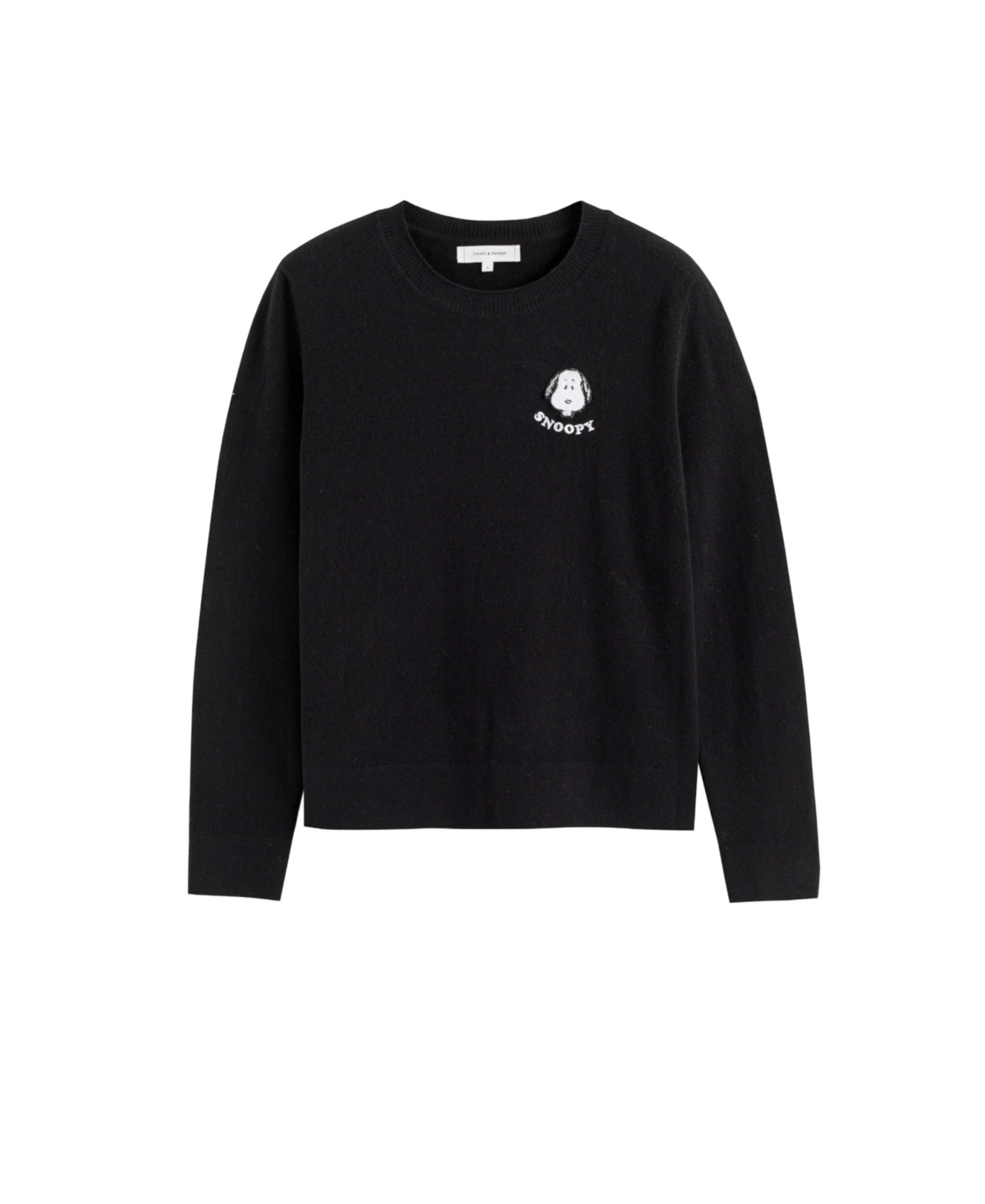 Chinti and Parker Women's Chinti & Parker Snoopy Badge Wool Cashmere Sweater