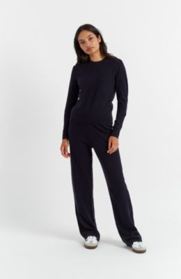 Women's Wool & Cashmere Cropped Sporty Sweater