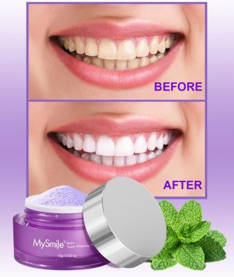 Pap Natural Mint Non-Sensitive Teeth Whitening Powder Cavity Prevention Little Foam for Cleaning Tooth Fresh Breath Care Oral Alternative Fluoride Free Toothpaste -  0.52 oz