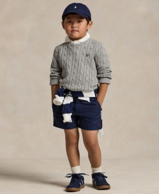 Boys 2-7 Cable-Knit Cotton Sweater