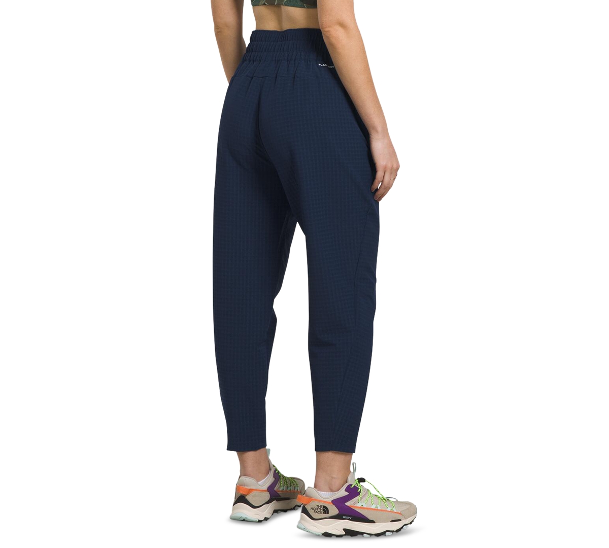 The North Face Women's Tekware Grid-Print Pull-On Pants - Summit Navy-NPF
