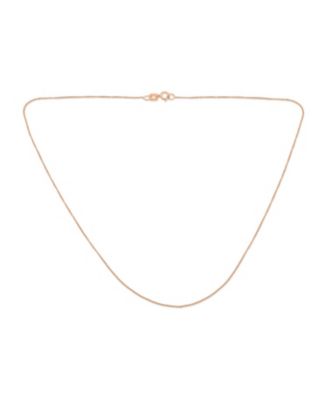 Ultra Thin 018 Gauge 0.5MM Thin14K Yellow White Rose Gold Rolo Curb Cable Chain Necklace  16 Inch