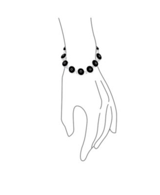 Multicolor Evil Eye Strand Bracelet in Sterling Silver