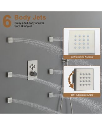 Single Handle 1-Spray Thermostatic 4-function Shower Faucet