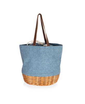 Coronado Canvas and Willow Basket Tote