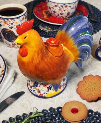 Morning Rooster 3-D Rooster Teapot