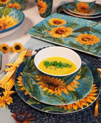 Certified International Golden Sunflowers Dinnerware Collection