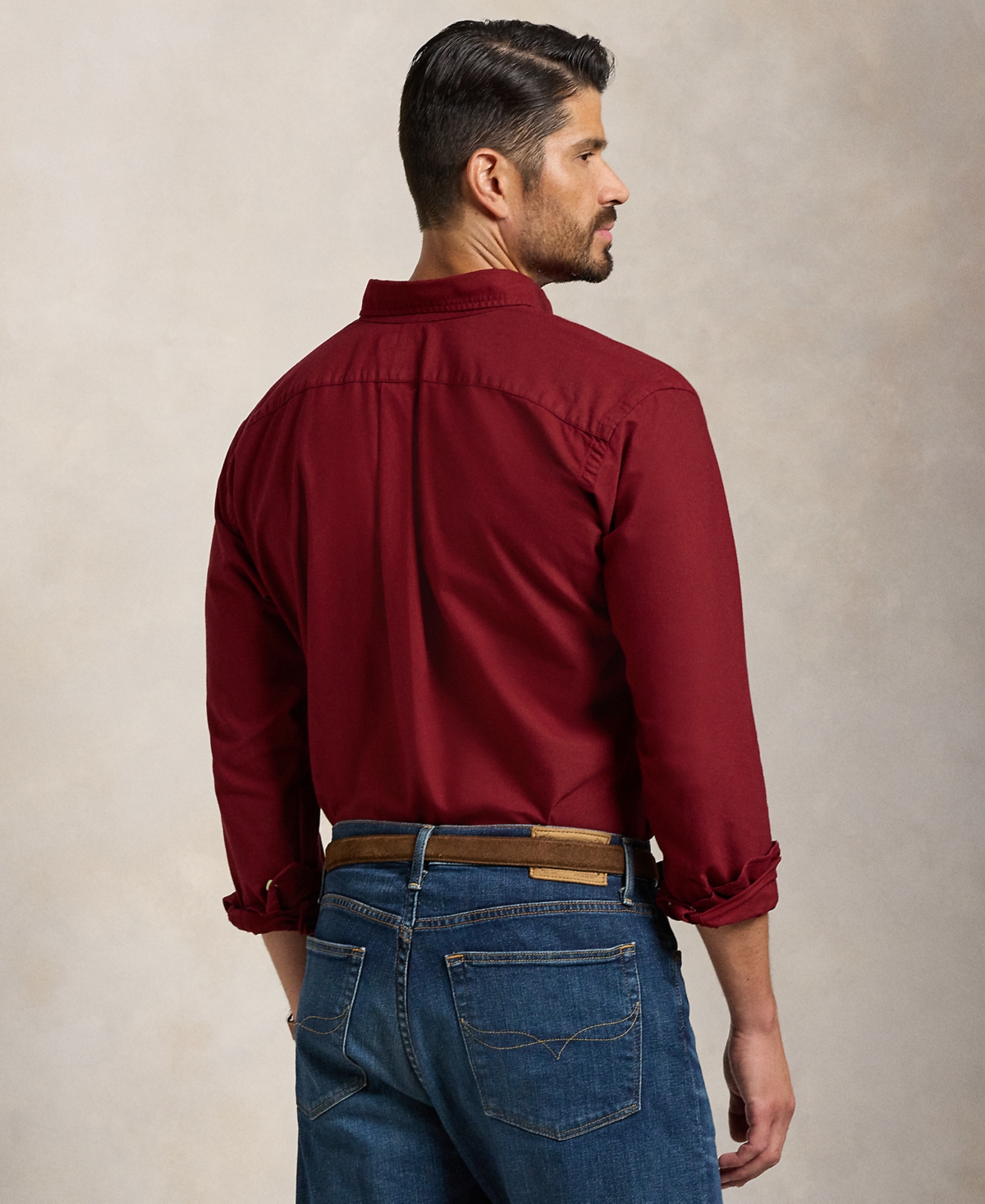 Polo Ralph Lauren Men's Big & Tall Garment-Dyed Oxford Shirt