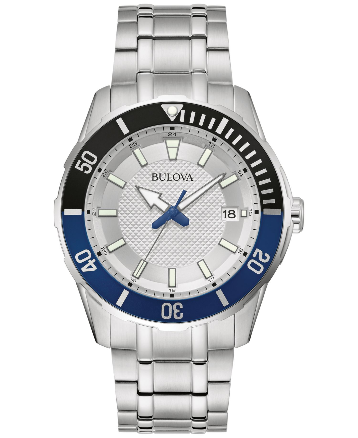 Men's Stainless Steel Bracelet Watch 42mm