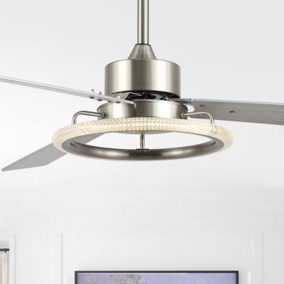Remy 52" 1-Light Modern Industrial Iron/Acrylic Integrated LED Ceiling Fan