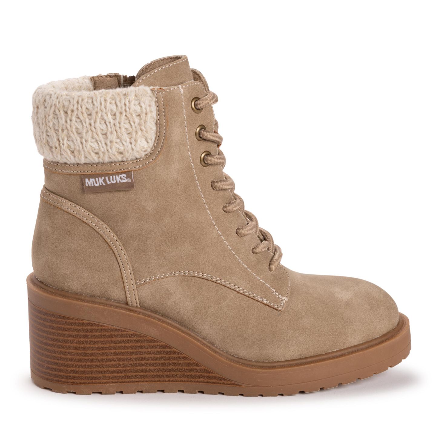 Женские ботинки MUK LUKS Sky Solange Boot, цвет: Серо-коричневый — фото 2