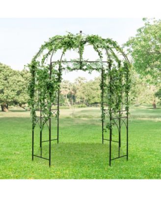 8.4 x 7 Feet Wide Birdcage Shape Garden Arbor