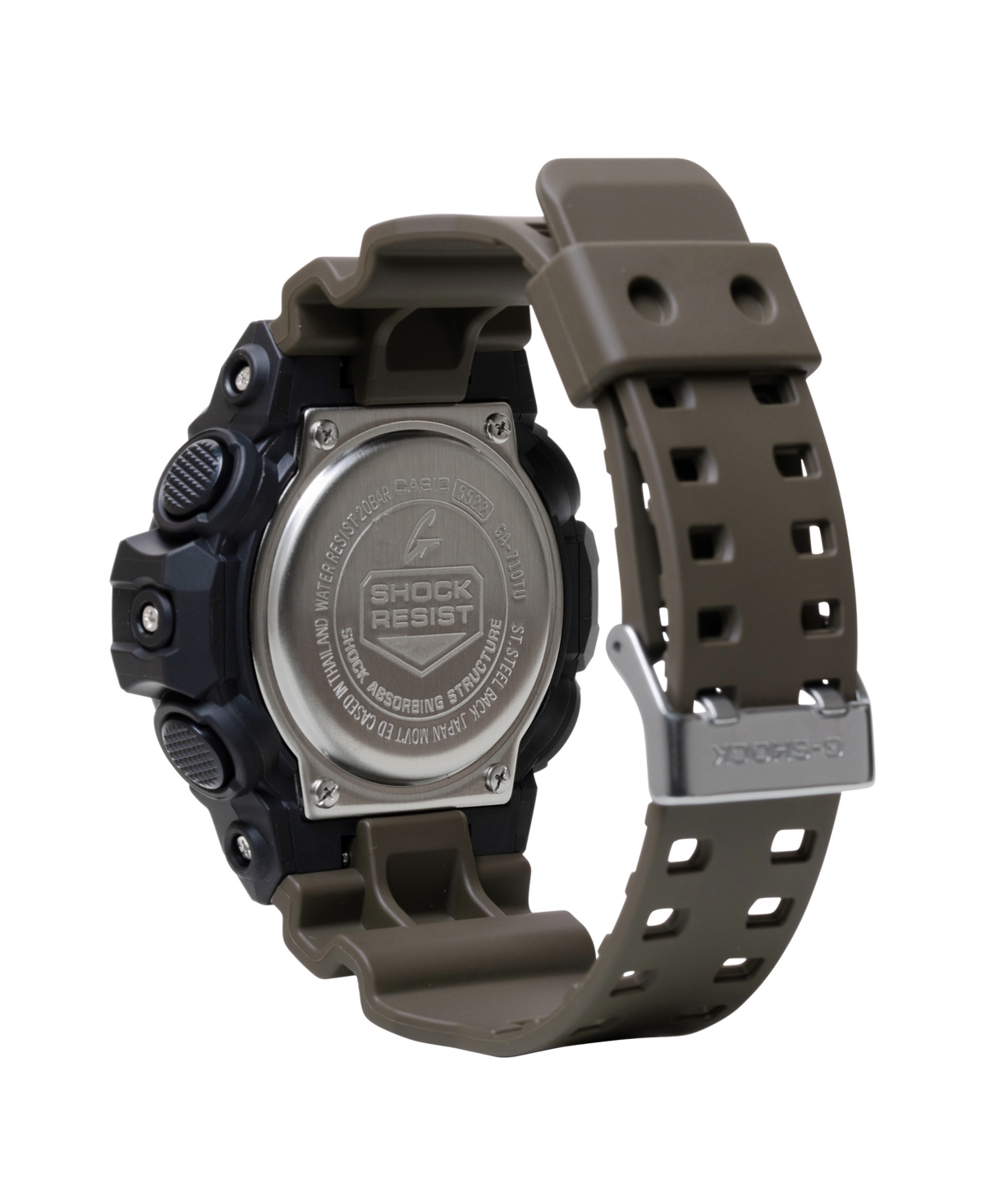 G-SHOCK MEN'S JAPANESE QUARTZ BLACK RESIN WATCH, 53.4MM, GA710TU-1A3 