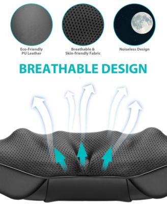 Shiatsu Neck and Shoulder Massager with Heat, 8 Deep-Kneading Nodes