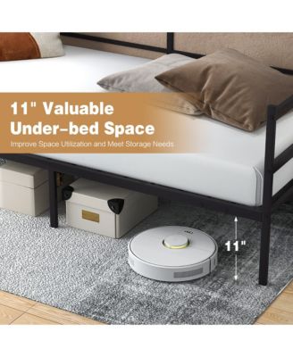 Twin Metal Daybed Frame Dual-use Platform Sofa Bed for Living Room Bedroom