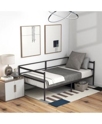 Twin Metal Daybed Frame Dual-use Platform Sofa Bed for Living Room Bedroom