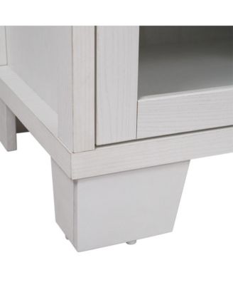 Samson Three-Drawer Engineered Wood Buffet Sideboard Cabinet With Three Tempered Glass Cabinet Doors For Dining Room/Kitchen