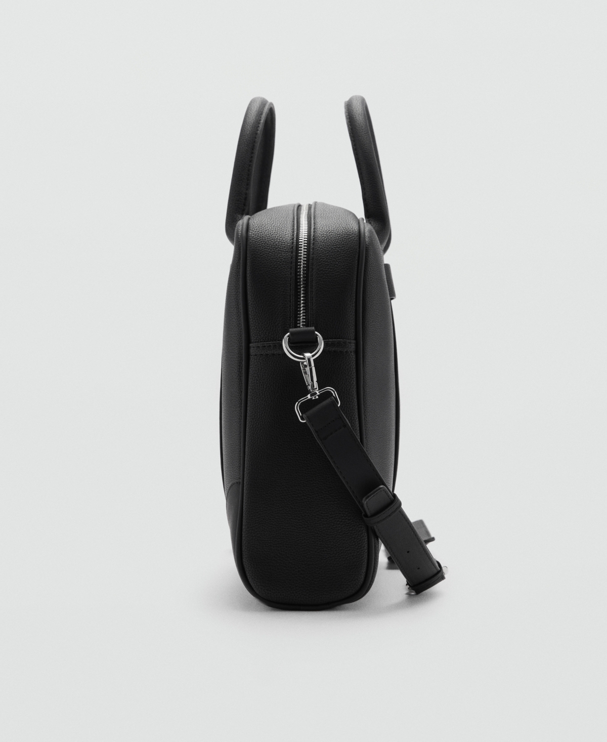 Mango Men's Leather-effect Briefcase In Black