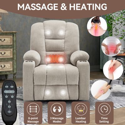 Power Lift Recliner with Massage & Heat