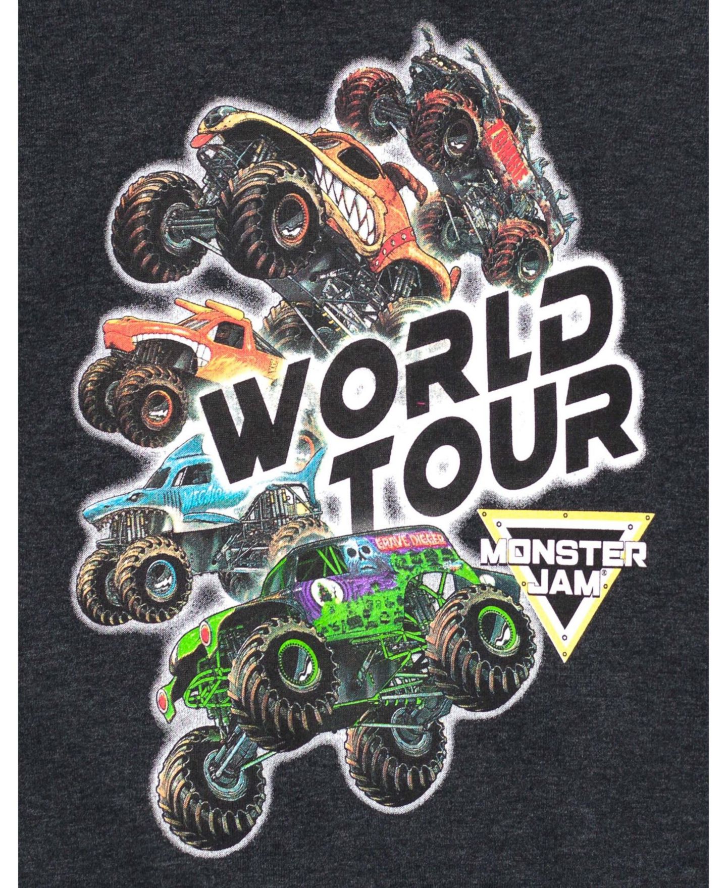 Комплект Monster Jam Fleece 2-Piece Hoodie and Pants Set для мальчиков-малышей, цвет: Угольный меланжевый — фото 5