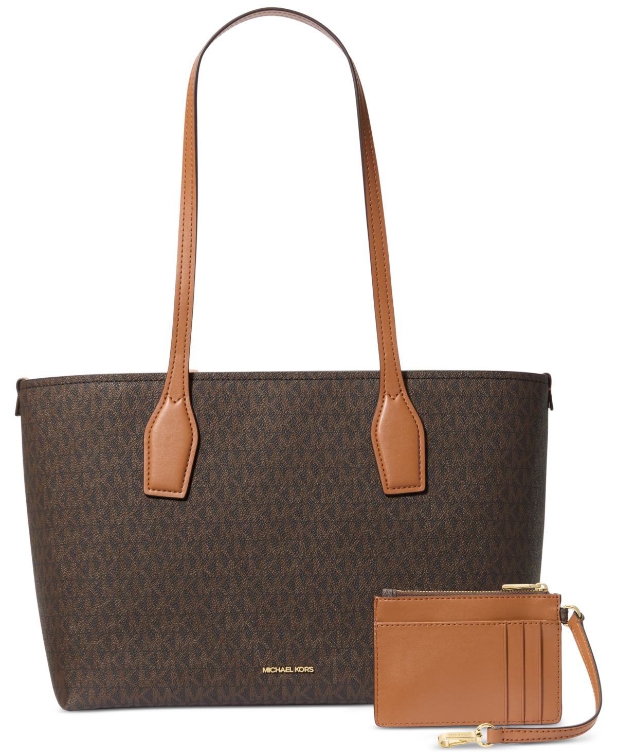 Michael Michael Kors Charlie Logo Tote With Zip Case, Created For Macy's -acorn