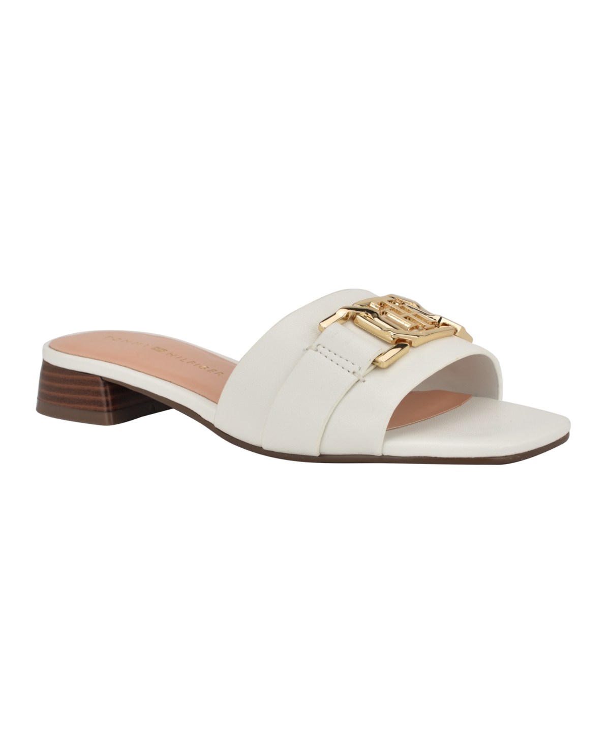 TOMMY HILFIGER WOMEN'S MELIEI BLOCK HEEL SLIDE SANDALS 