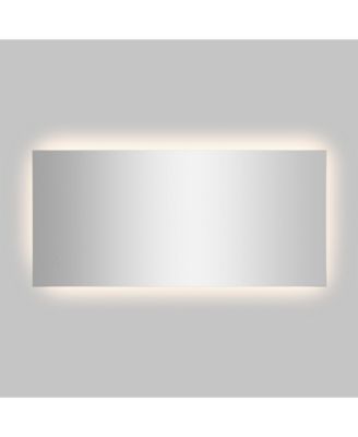 Soraya Full Length Rectangular Frameless Anti-Fog Plug Inhardwire Aluminum Front Lit Tri Color LED Freestand/Hang Mirror