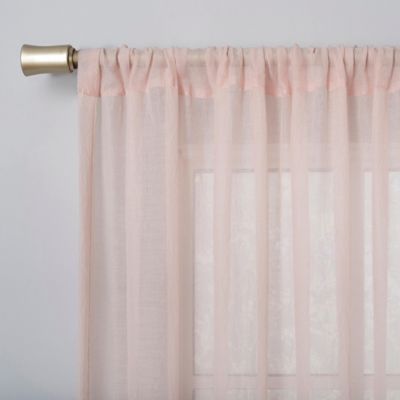 Silvia Crushed Texture Semi-Sheer Rod Pocket Curtain Panel