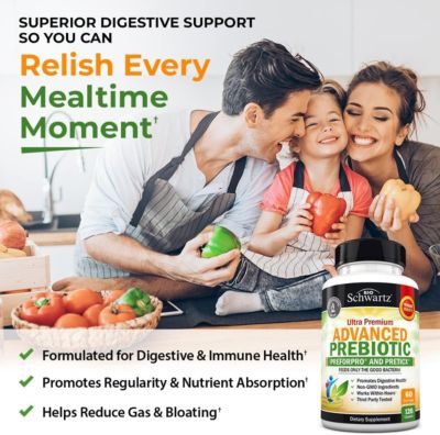 Prebiotics for Advanced Gut Health - Immune System Support - 120ct