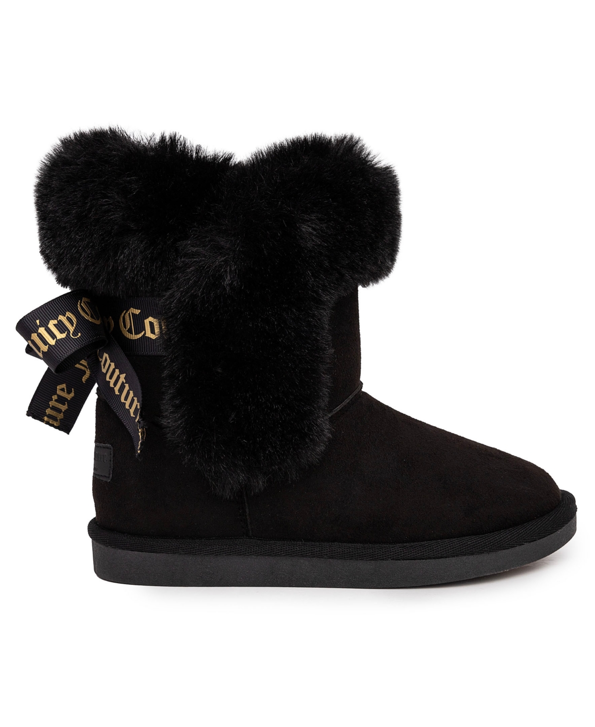 Shop Juicy Couture Little And Big Girls King Cold Weather Pull-on Boots In Black