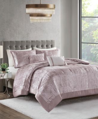 Lee Crinkle Velvet 5-Pc. Comforter Set, King/California King