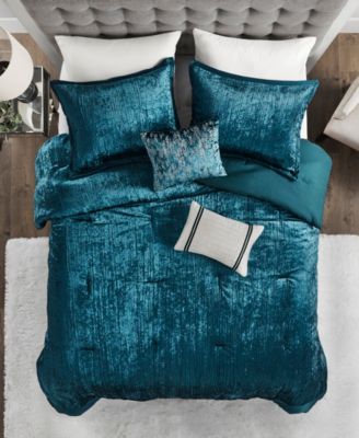 Lee Crinkle Velvet 5-Pc. Comforter Set, King/California King