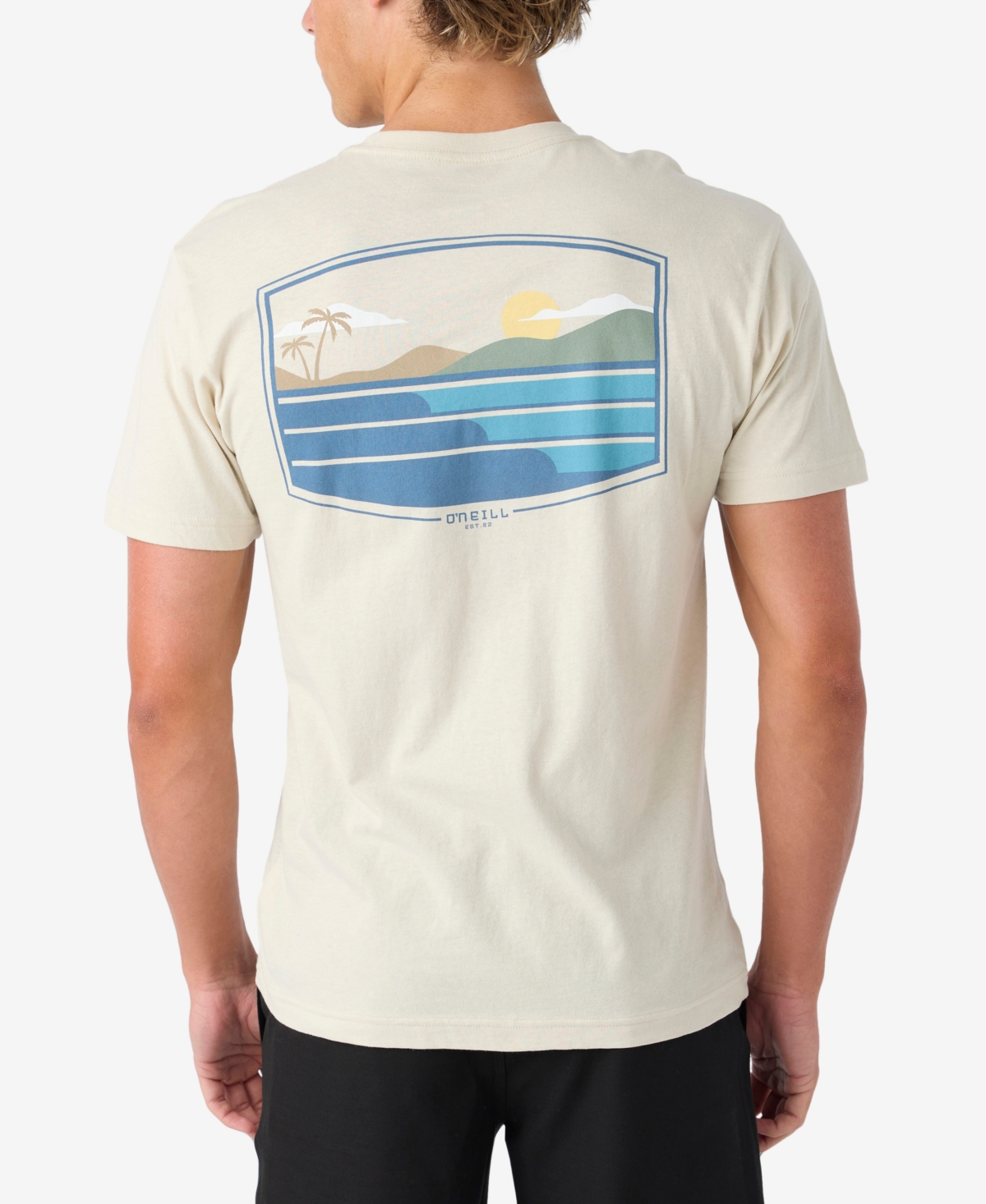 O'Neill Men's Stacked Graphic Tees - Khaki 2