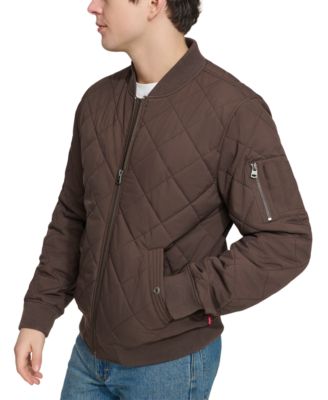 Men's Quilted Fashion Bomber Jacket