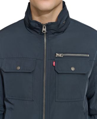 Men's Twill Stand-Collar Jacket