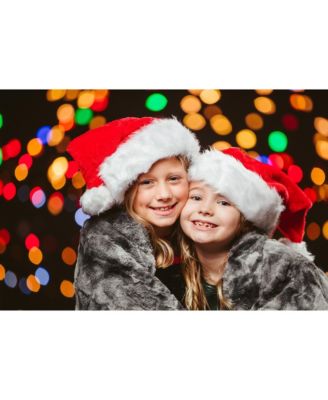 Premium Throw Blanket & Pillow Cover - Long Faux Fur Fuzzy Sherpa Throw (50" x 65”) & 2 Pillow Covers (18" x 18”) - 3-Piece Set, Pink