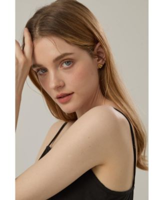 Ciara Heart Stud Earrings