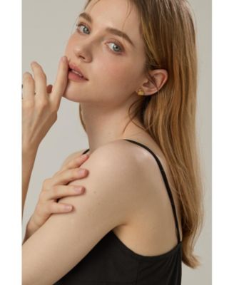 Ciara Heart Stud Earrings